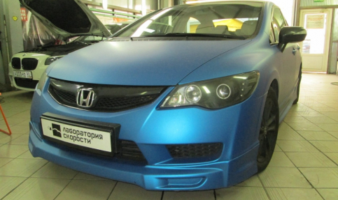 Чип-тюнинг и отключение катализатора Honda Civic 1.8i 143hp AT 2011 года выпуска