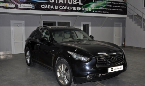 Чип тюнинг, отключение и удаление сажевого фильтра Infiniti QX70 3.0d 238hp 2014 года выпуска